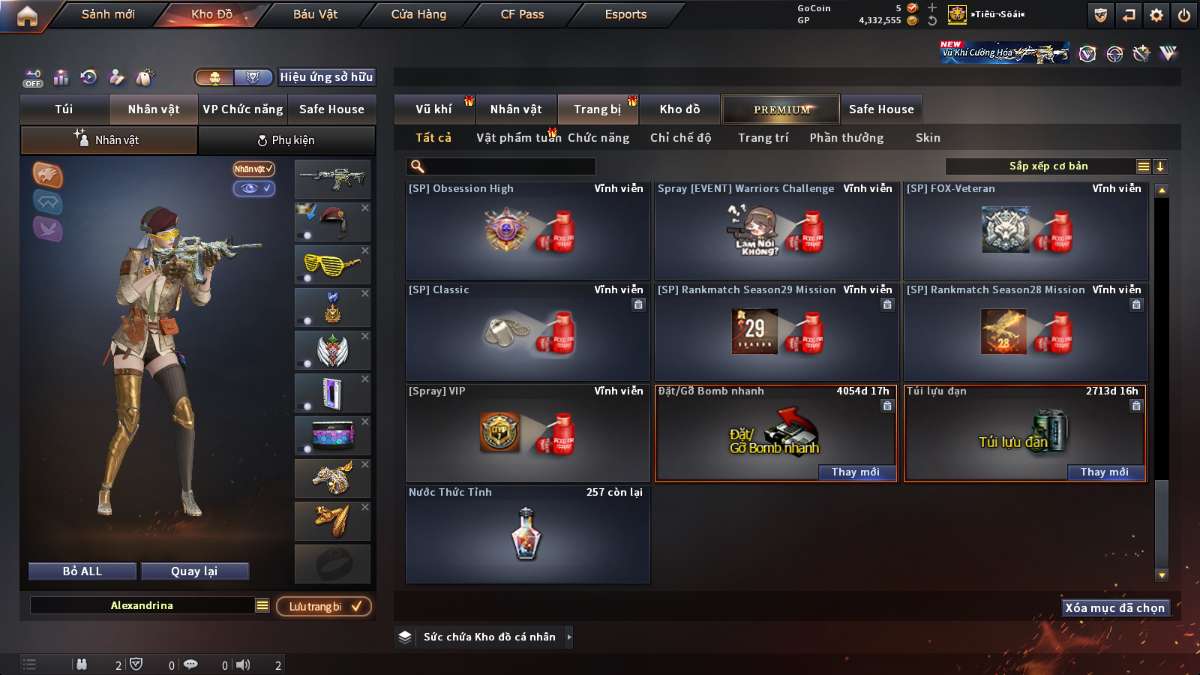 shop acc cf uy tin gia re